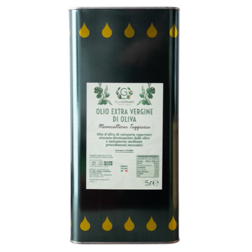 Lattina da 5 litri olio EVO Taggiasca &mdash; produzione artigianale Liguria