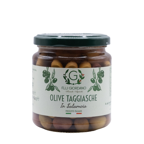 Olive Taggiasche intere in salamoia 180 gr &mdash; conserve artigianali Liguria